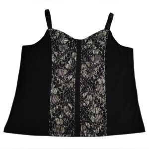 Avenue Studio Lace Front Tank Top Size 18-20